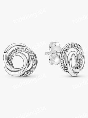 Family Always Encircled Stud Earrings